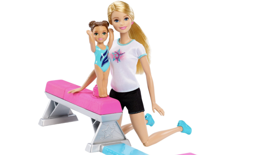 Amazon Barbie And Toddler Student Flippin Fun Gymnastics Dolls Only   2016 10 25 22 37 49 