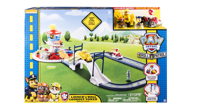 paw patrol lookout tower and train