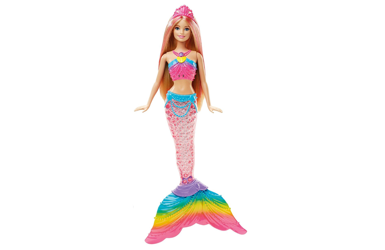 barbie dreamtopia rainbow lights mermaid doll blonde