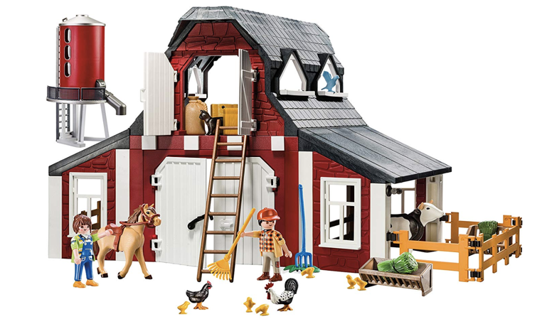 playmobil country barn with silo